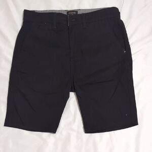 Quiksilver Flat Front Shorts, Color Black Size 27*